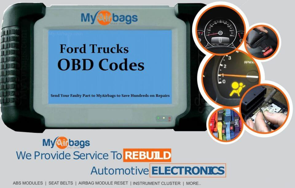 MyAirbags Ford Trucks OBD Codes
