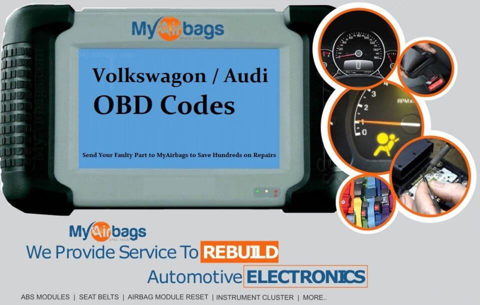 MyAirbags Volkswagen Audi OBD Codes