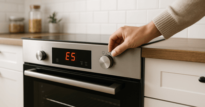 Oven Error Code ES/E5 – Energy Save Mode Active (How to Turn It Off)