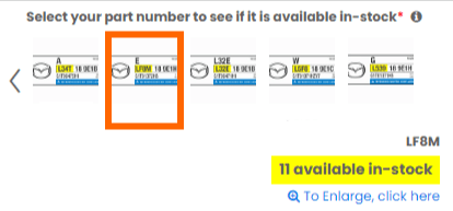 Select part number to verify it is in stock to place order for Mazda 5 TCM Exchange Service.